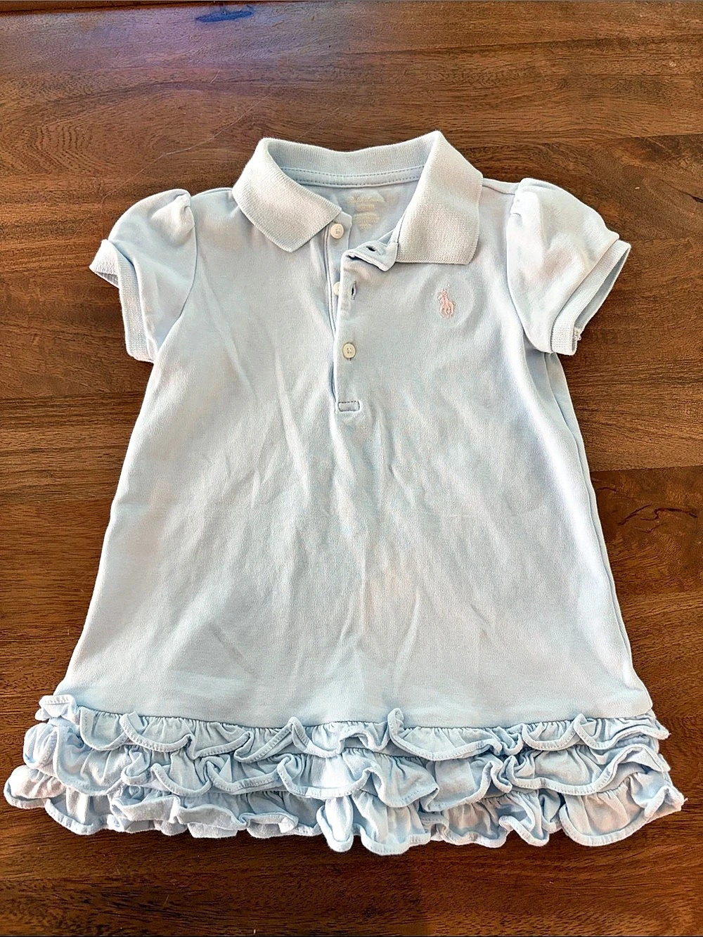 Ralph Lauren Girl Ruffled Polo Dress